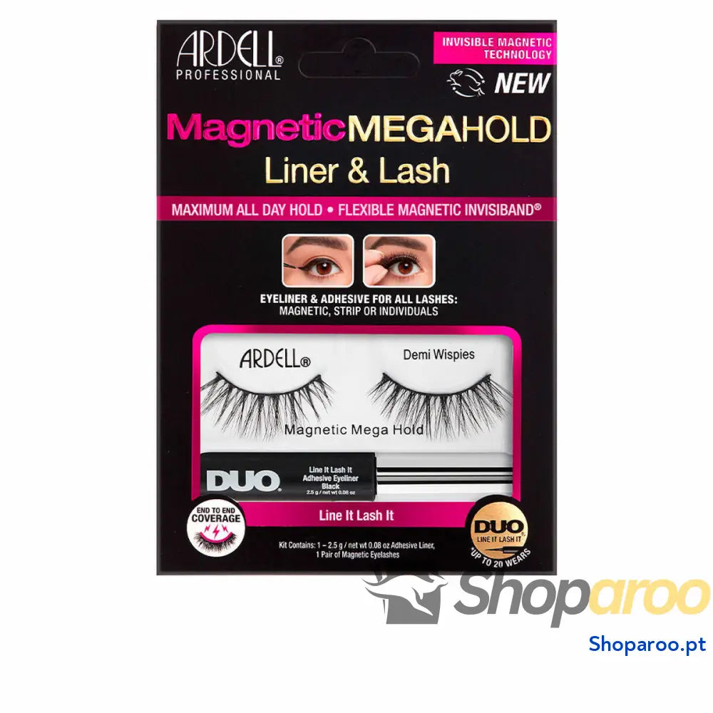 Conjunto de pestanas postiças Ardell Magnetic Megahold Liner Lash (2 Unidades)
