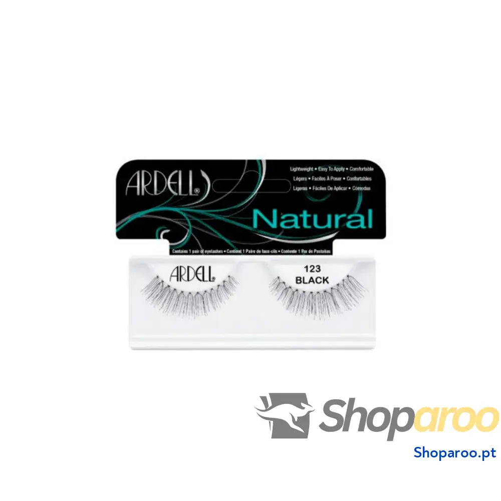 Conjunto de pestanas postiças Ardell Natural Nº 123 Black