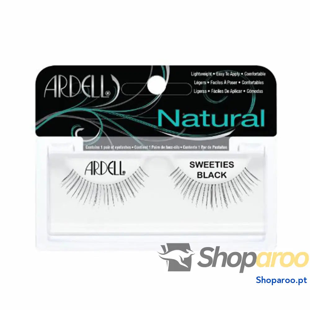 Conjunto de pestanas postiças Ardell Natural Sweeties black