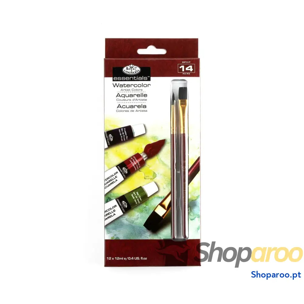 Conjunto de Pintura Aguarela Royal & Langnickel 14 Partes Multicolor