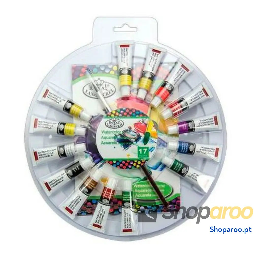 Conjunto de Pintura Aguarela Royal & Langnickel 16 Peças Multicolor