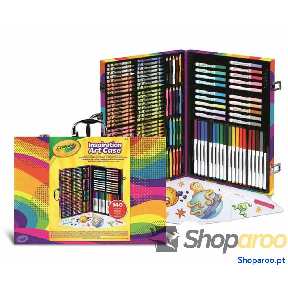 Conjunto de pintura Crayola Rainbow 140 Peças