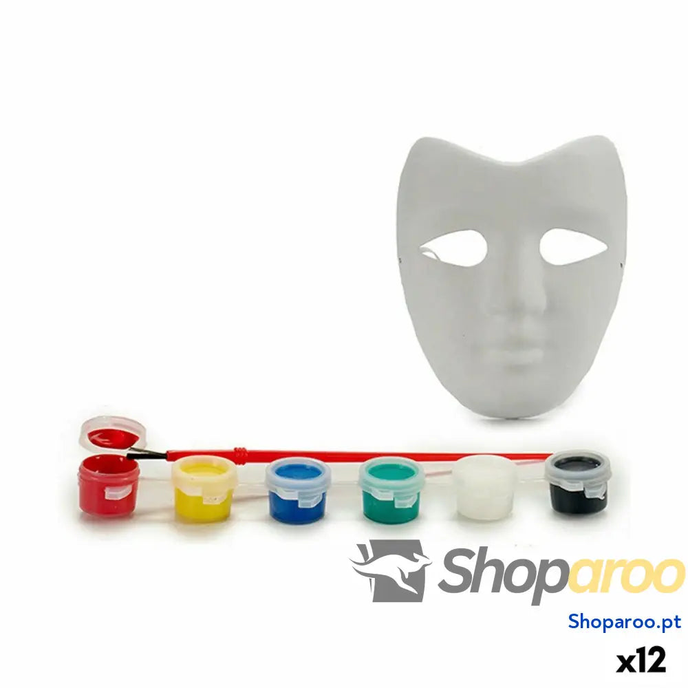 Conjunto de pintura Pincello MD01 Branco Máscara (12 Unidades)