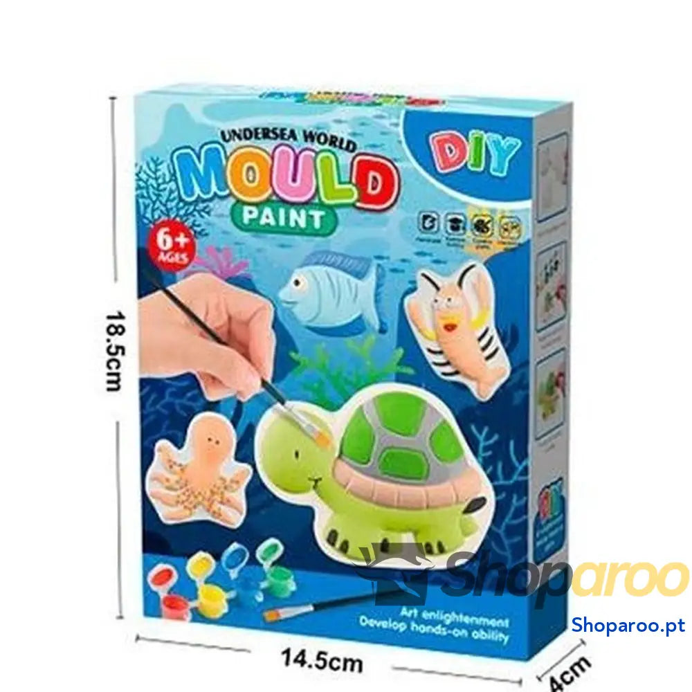 Conjunto de pintura Roymart Multicolor Tartaruga