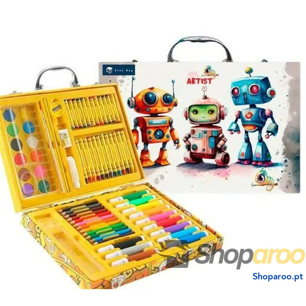 Conjunto de pintura Roymart Robots 68 Peças Multicolor