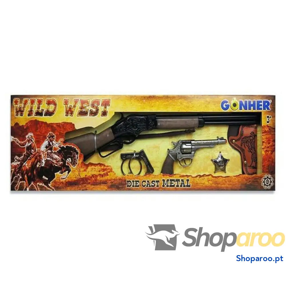 Conjunto de Pistolas do Oeste Gonher 498/0 77 x 23 x 5 cm (77 x 23 x 5 cm)