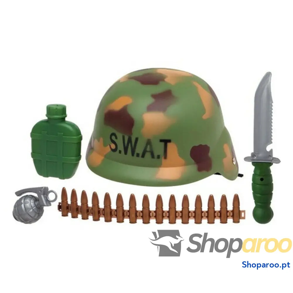 Conjunto de Polícia Heroes 38368 (5 pcs) Verde Camuflagem 33 x 28 cm