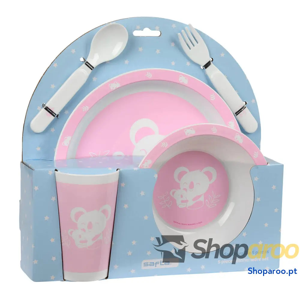 Conjunto de pratos infantil Safta Koala Poliéster 26 x 26 x 9 cm