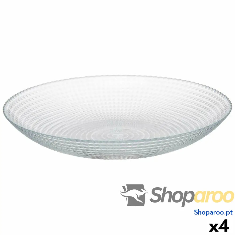 Conjunto de pratos Pasabahce Generation Transparente Vidro 23 x 7 cm (4 Unidades)