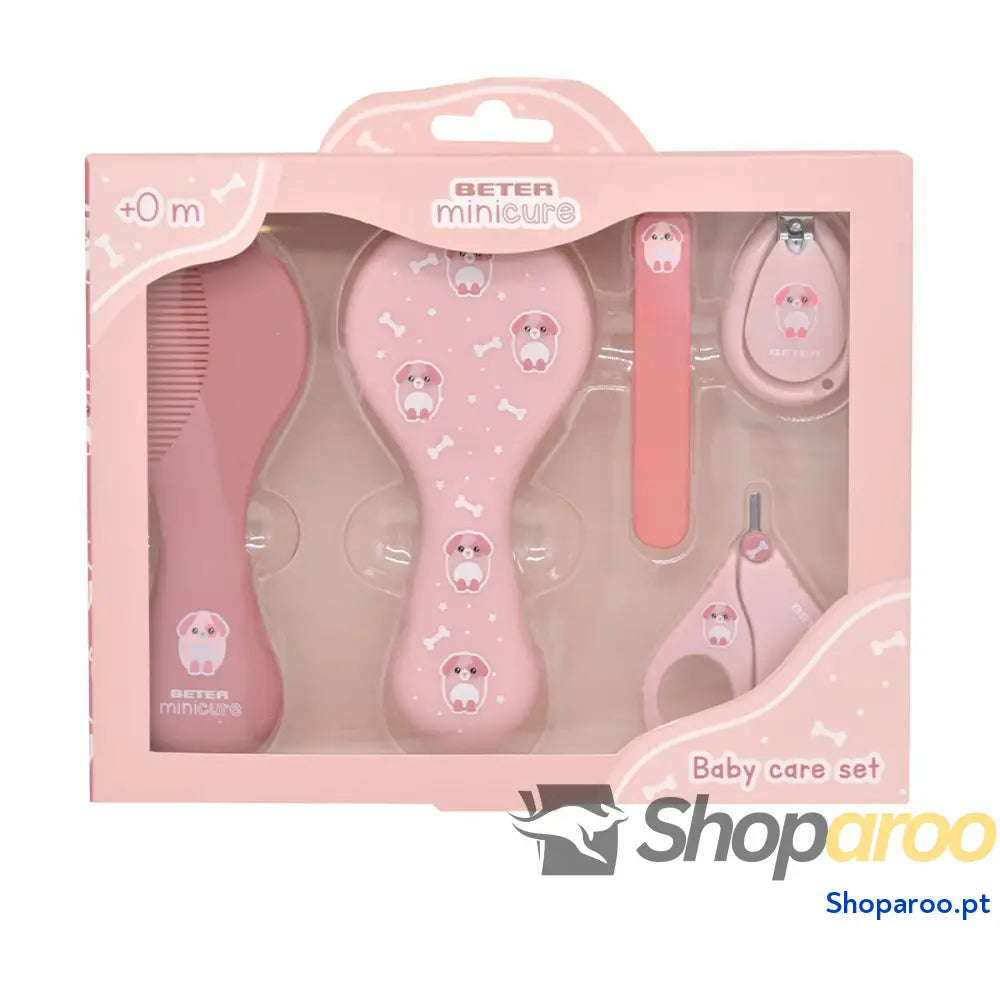 Conjunto de Presente para Bebé Beter Mini Cure Baby Care Dog Cão 5 Peças