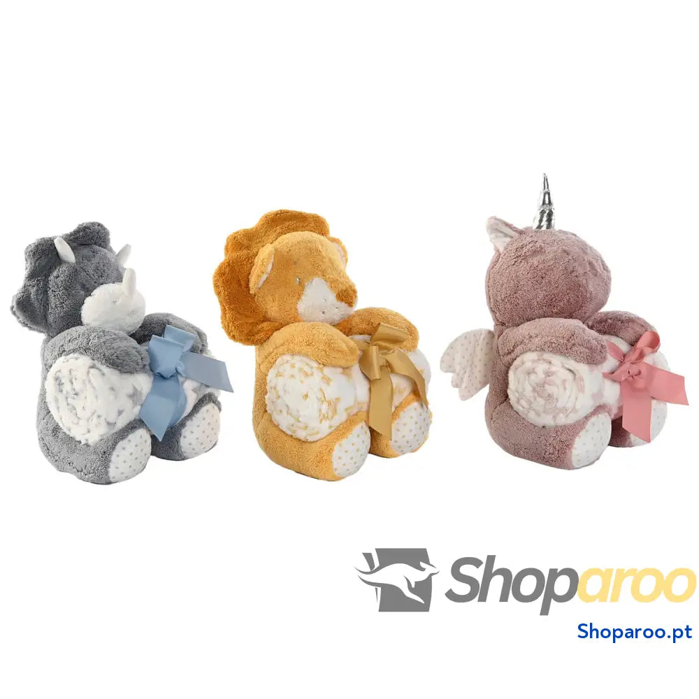Conjunto de Presente para Bebé Home ESPRIT Amarelo Azul Cor de Rosa Poliéster (3 Unidades)