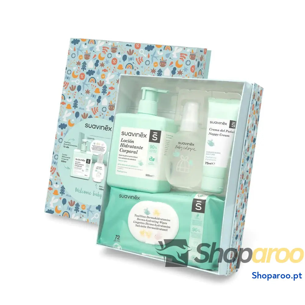 Conjunto de Presente para Bebé Suavinex Azul (4 Peças)