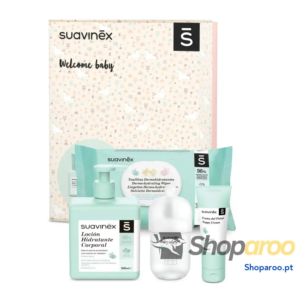 Conjunto de Presente para Bebé Suavinex Cor de Rosa (4 Peças)