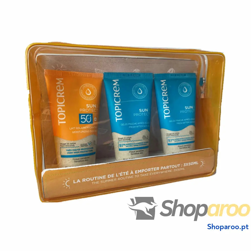Conjunto de Proteção Solar Topicrem SUN PROTECT Spf 50 Spf 50+ 3 Peças