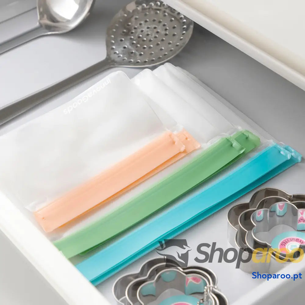 Conjunto de Sacos Reutilizáveis Herméticos Zags InnovaGoods 6 Unidades