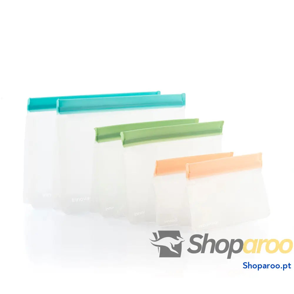 Conjunto de Sacos Reutilizáveis Herméticos Zags InnovaGoods 6 Unidades