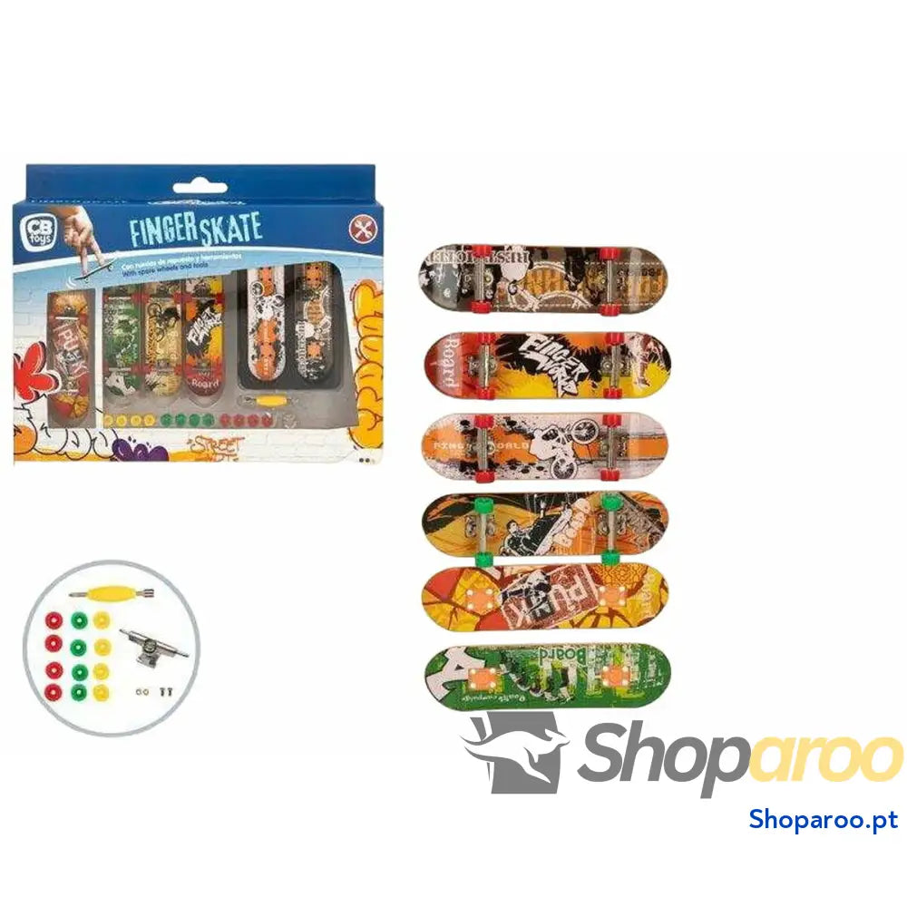 Conjunto de skates dedo Colorbaby 10 x 3 cm 24 Peças