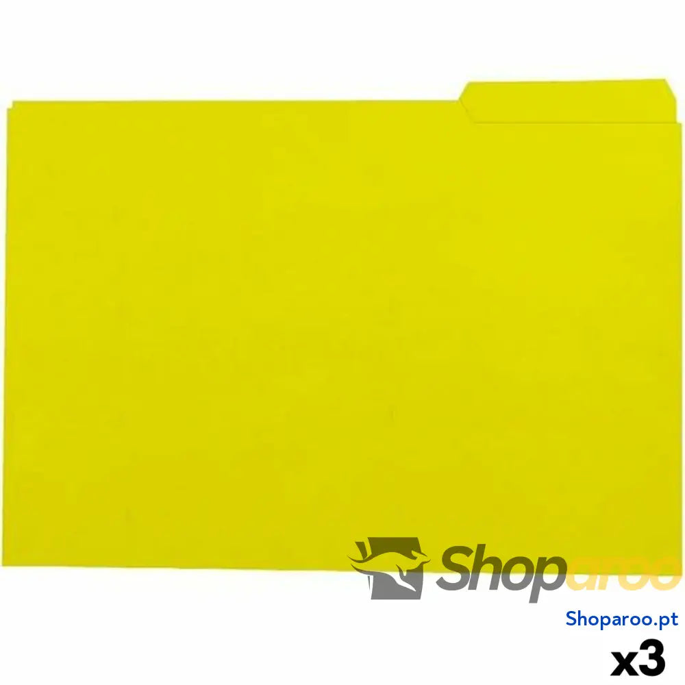 Conjunto de subpastas Elba Amarelo A4 50 Peças (3 Unidades)