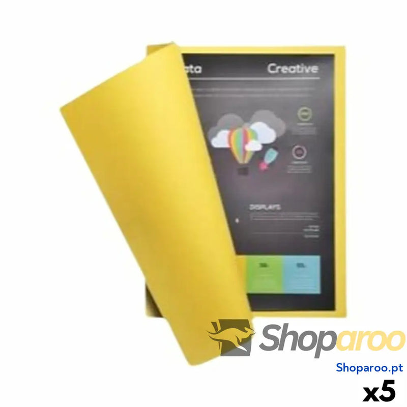 Conjunto de Subpastas Exacompta ROCK Amarelo A4 100 Peças (5 Unidades)