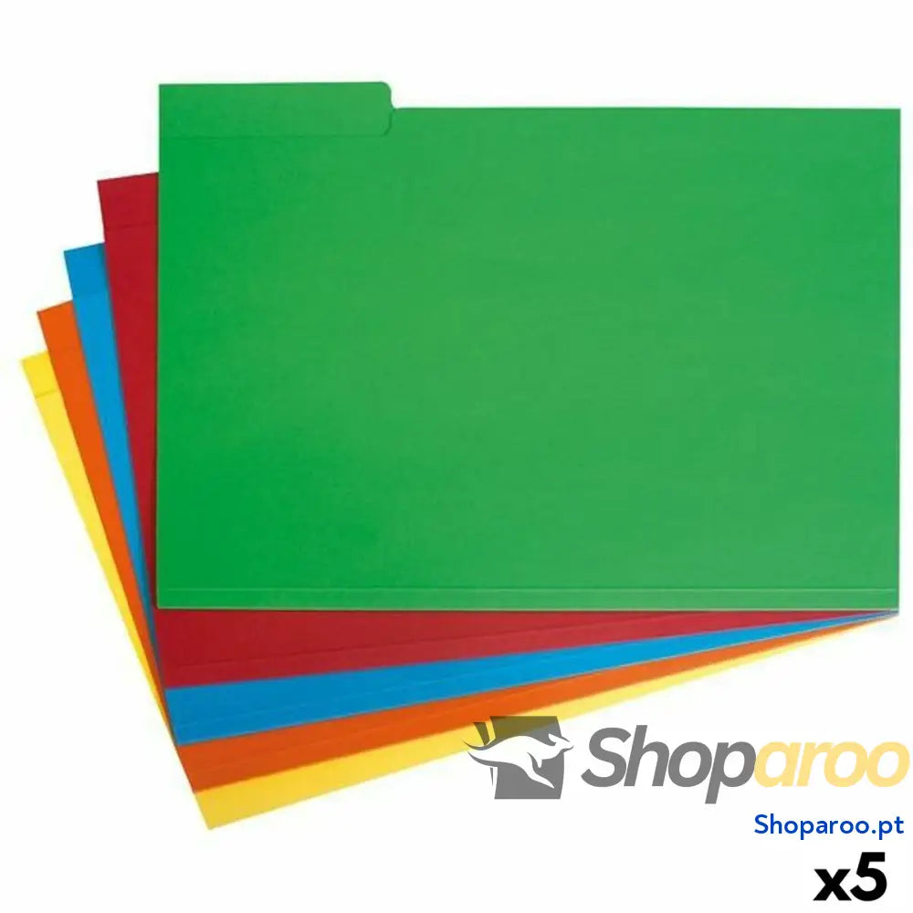 Conjunto de Subpastas Grafoplas Amarelo A4 50 Peças (5 Unidades)