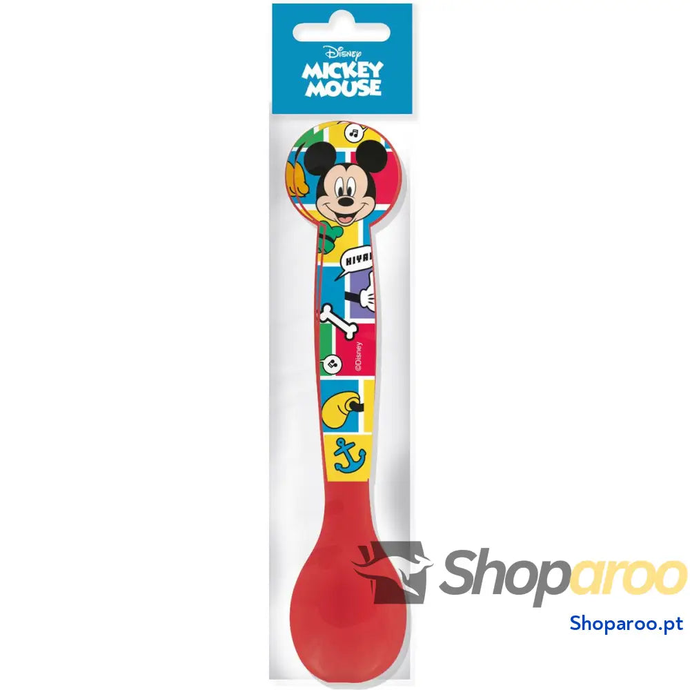 Conjunto de Talheres Mickey Mouse CZ11400 Multicolor Plástico 2 Peças