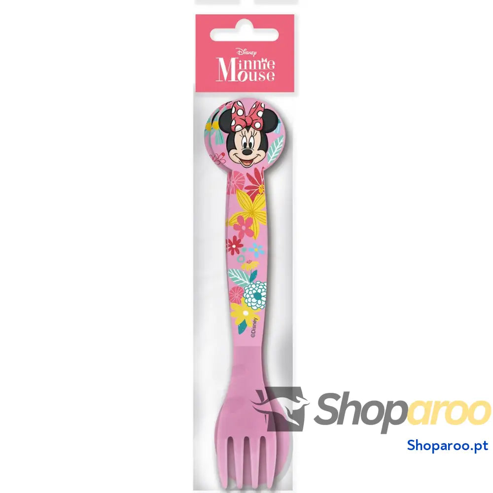 Conjunto de Talheres Minnie Mouse CZ11401 Cor de Rosa Plástico 2 Peças