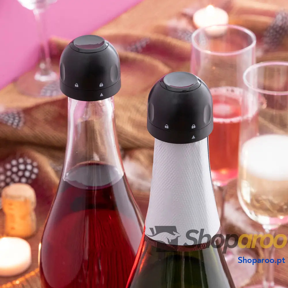 Conjunto de Tampas para Champanhe Fizzave InnovaGoods Pack de 2 uds