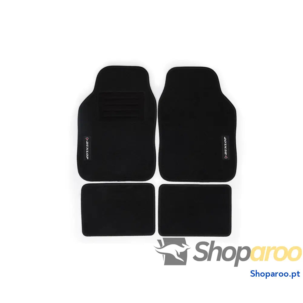 Conjunto de Tapetes Carro Dunlop Universal 4 Peças Preto