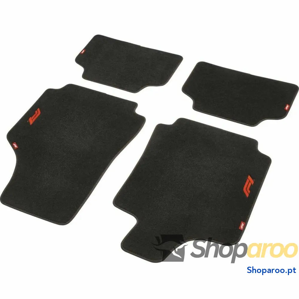 Conjunto de Tapetes Carro FORMULA 1 CM470 Preto/Vermelho 4 uds