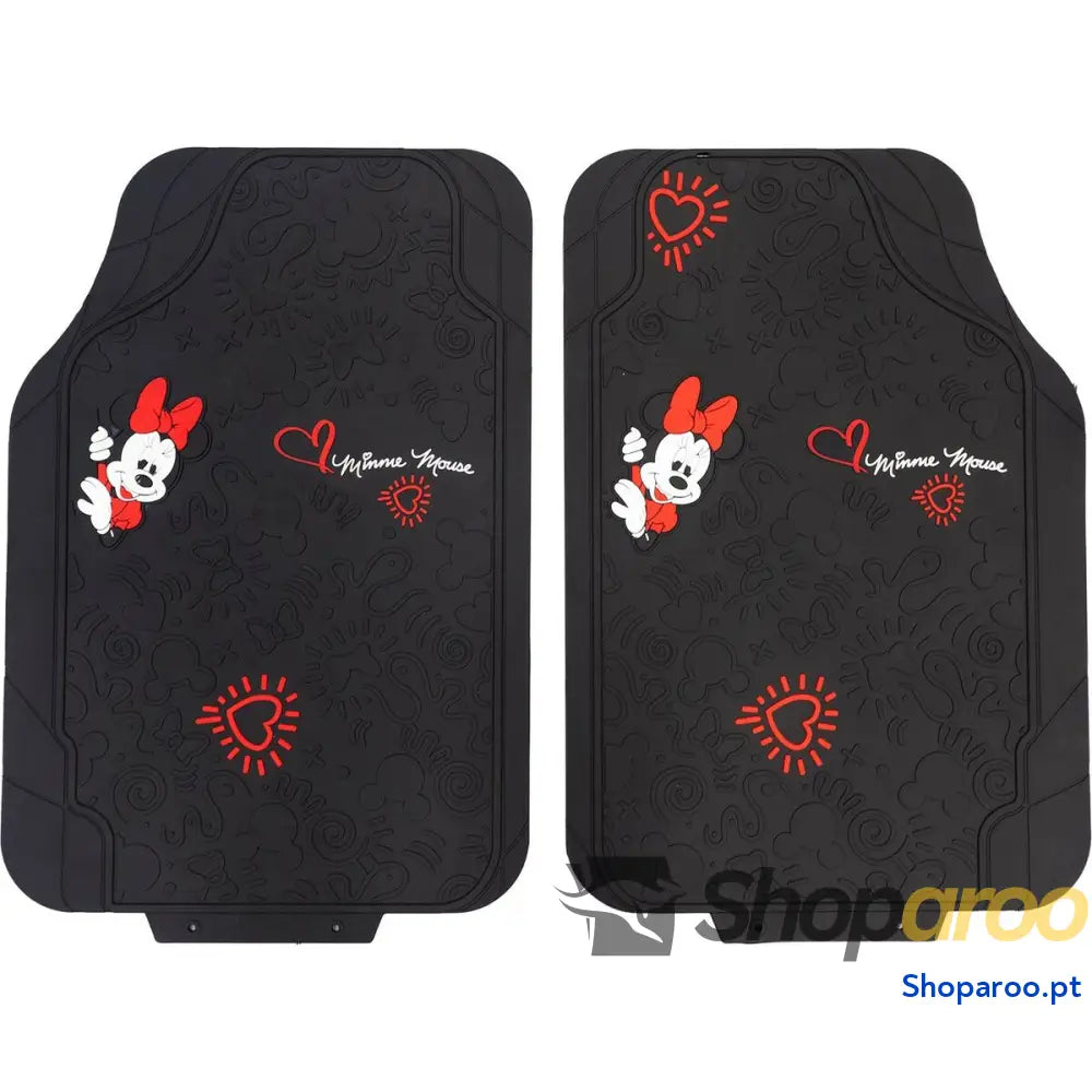 Conjunto de Tapetes Carro Minnie Mouse CZ10901 Preto