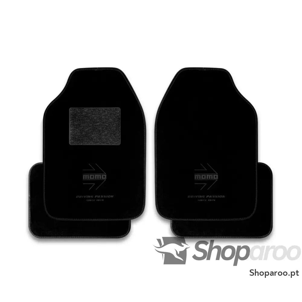 Conjunto de Tapetes Carro MOMO MOMLCM4BKBK Preto Plástico
