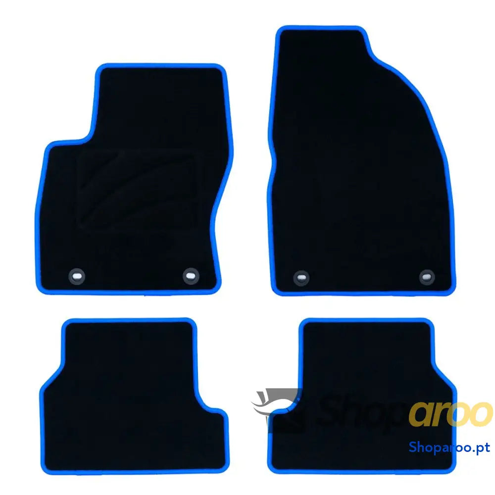 Conjunto de Tapetes Carro OCC Motorsport OCCFD0018BL Azul 5 Peças
