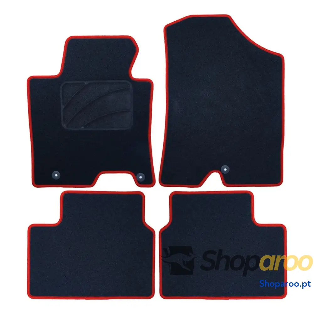 Conjunto de Tapetes Carro OCC Motorsport OCCHY0014RD Vermelho Hyundai i30 5 Peças