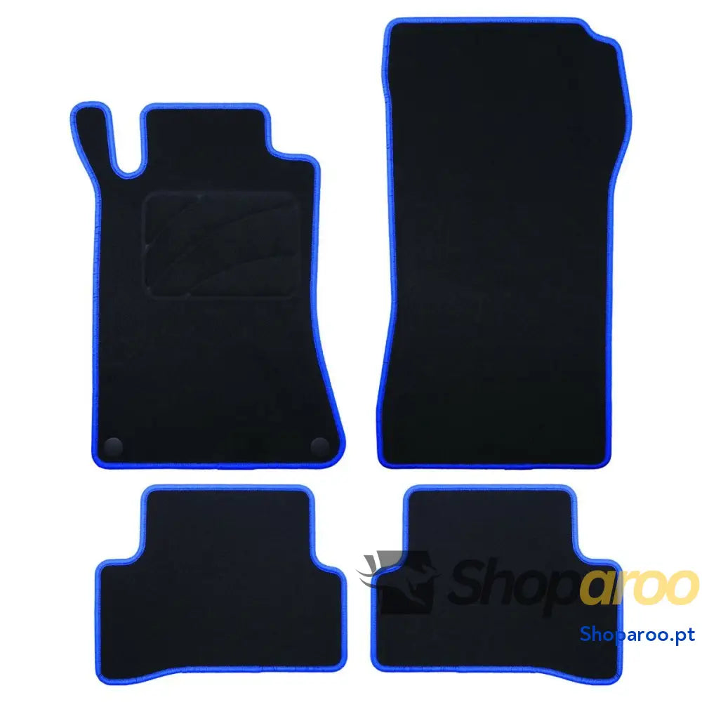 Conjunto de Tapetes Carro OCC Motorsport OCCMC0058BL Preto Mercedes W203 Clase C Sedan-CLC 5 Peças