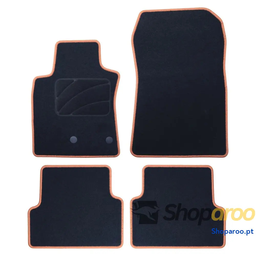 Conjunto de Tapetes Carro OCC Motorsport OCCRT0038YE Amarelo Renault Modus 5 Peças