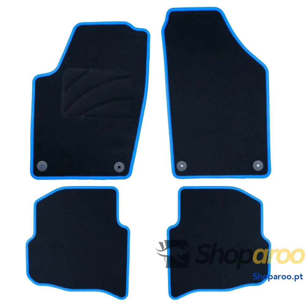 Conjunto de Tapetes Carro OCC Motorsport OCCVW0034BL Azul 5 Peças