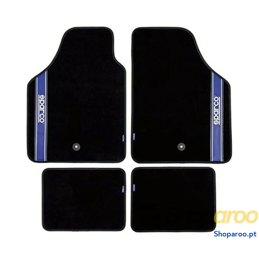 Conjunto de Tapetes Carro Sparco Strada 2012 B Universal Preto/Azul (4 pcs)