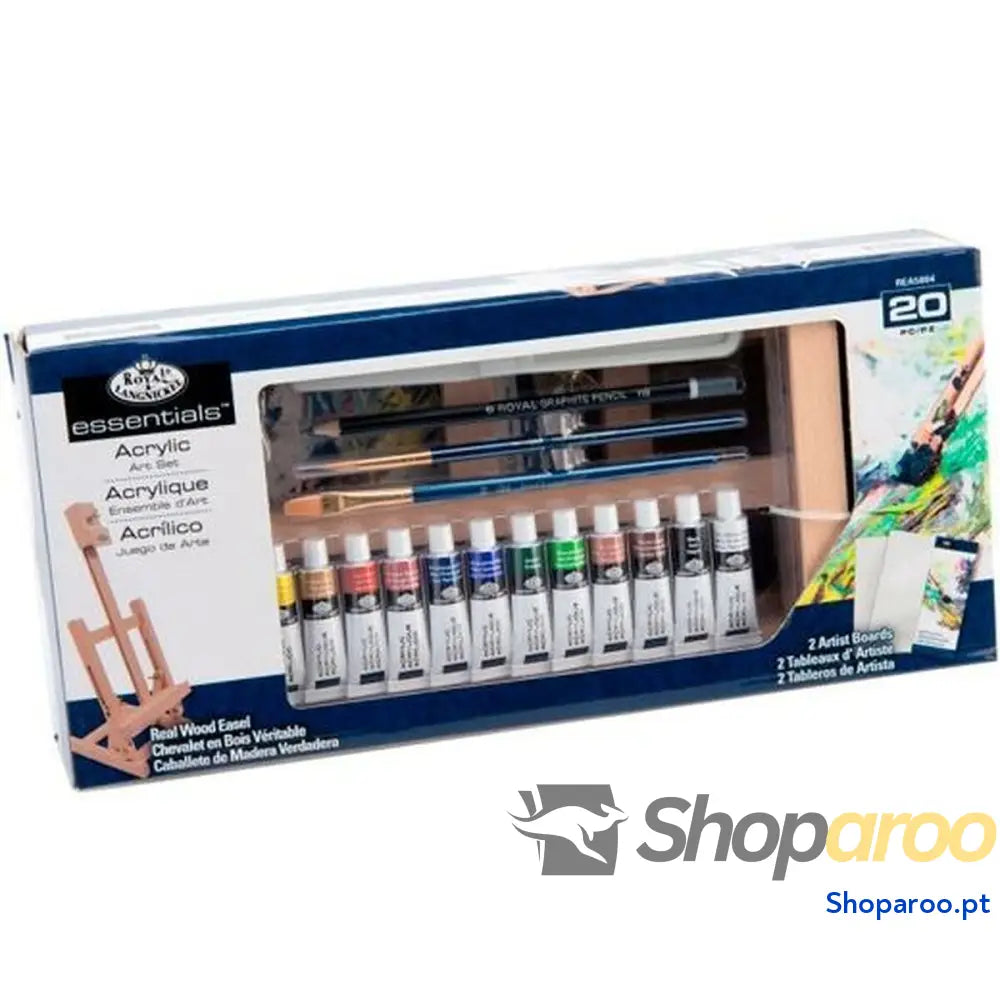 Conjunto de tintas acrílicas Royal & Langnickel 20 Peças Multicolor