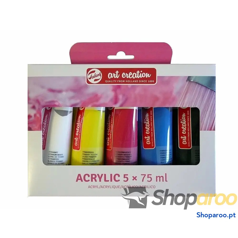 Conjunto de tintas acrílicas Talens Art Creation Multicolor 75 ml 5 Peças
