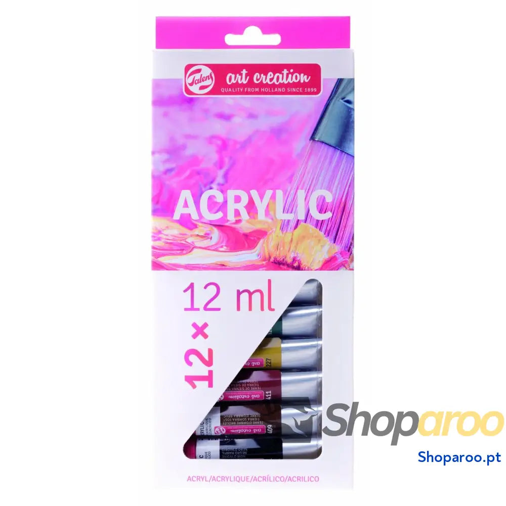 Conjunto de tintas acrílicas Talens Multicolor 12 ml 12 Peças