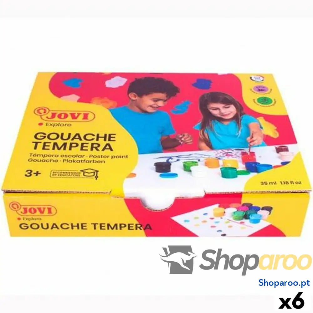 Conjunto de tintas de guache Jovi Multicolor 35 ml (12 Peças) (6 Unidades)