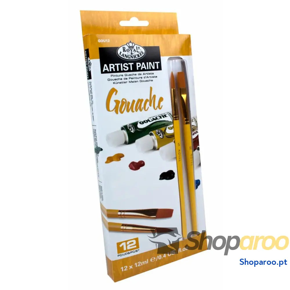Conjunto de tintas de guache Royal & Langnickel 12 Peças Multicolor 12 ml