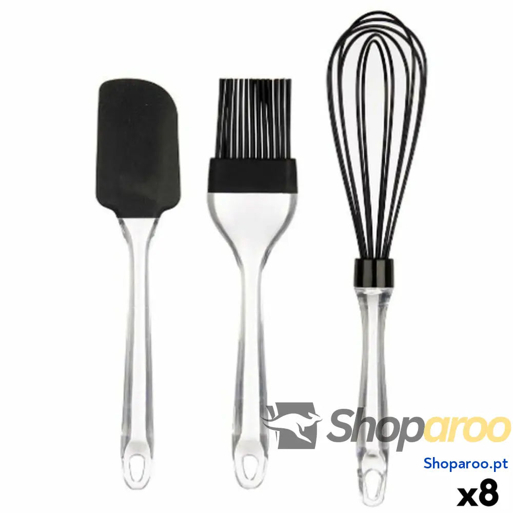 Conjunto de Utensílios de Cozinha Kinvara KT11-5521D Silicone Plástico Pastelaria (8 Unidades)