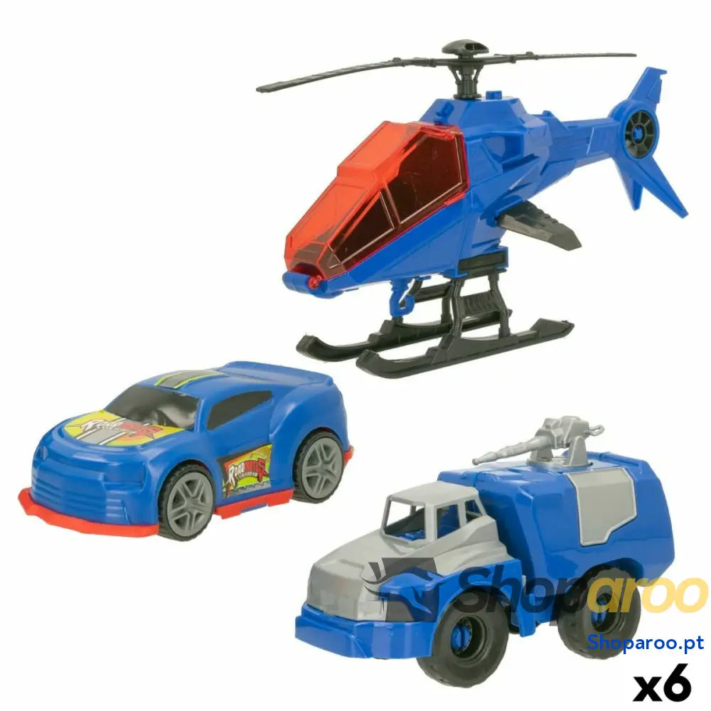Conjunto veículos Colorbaby 20 x 12 8,5 cm 6 Unidades 3 Peças Polícia