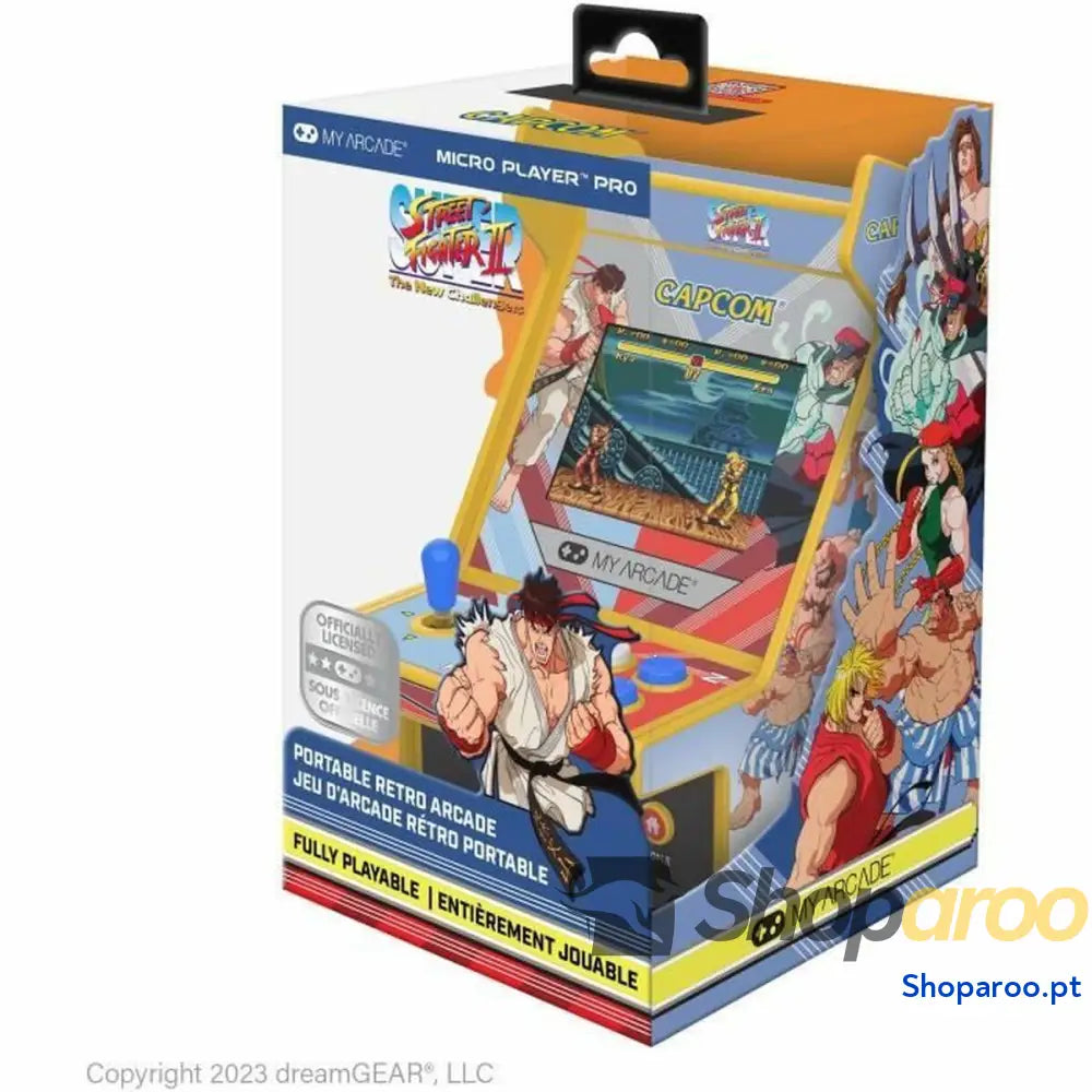 Consola de Jogos Portátil My Arcade Micro Player PRO Super Street Fighter II Retro Games