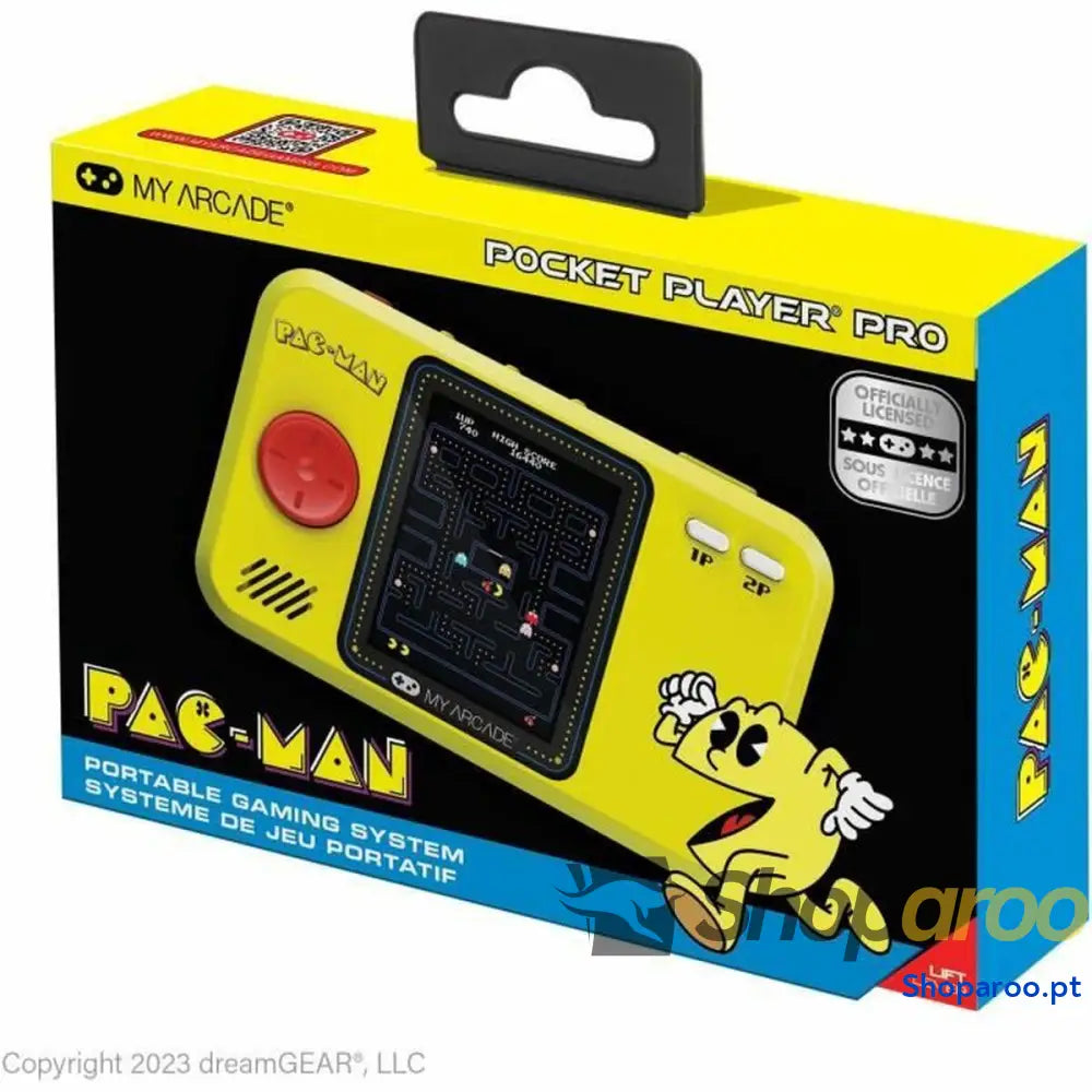 Consola de Jogos Portátil My Arcade Pocket Player PRO Pac Man Retro Games Amarelo