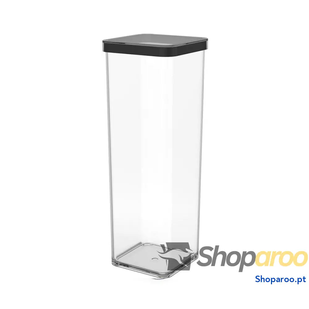 Contentor Rotho Preto Transparente Silicone Plástico