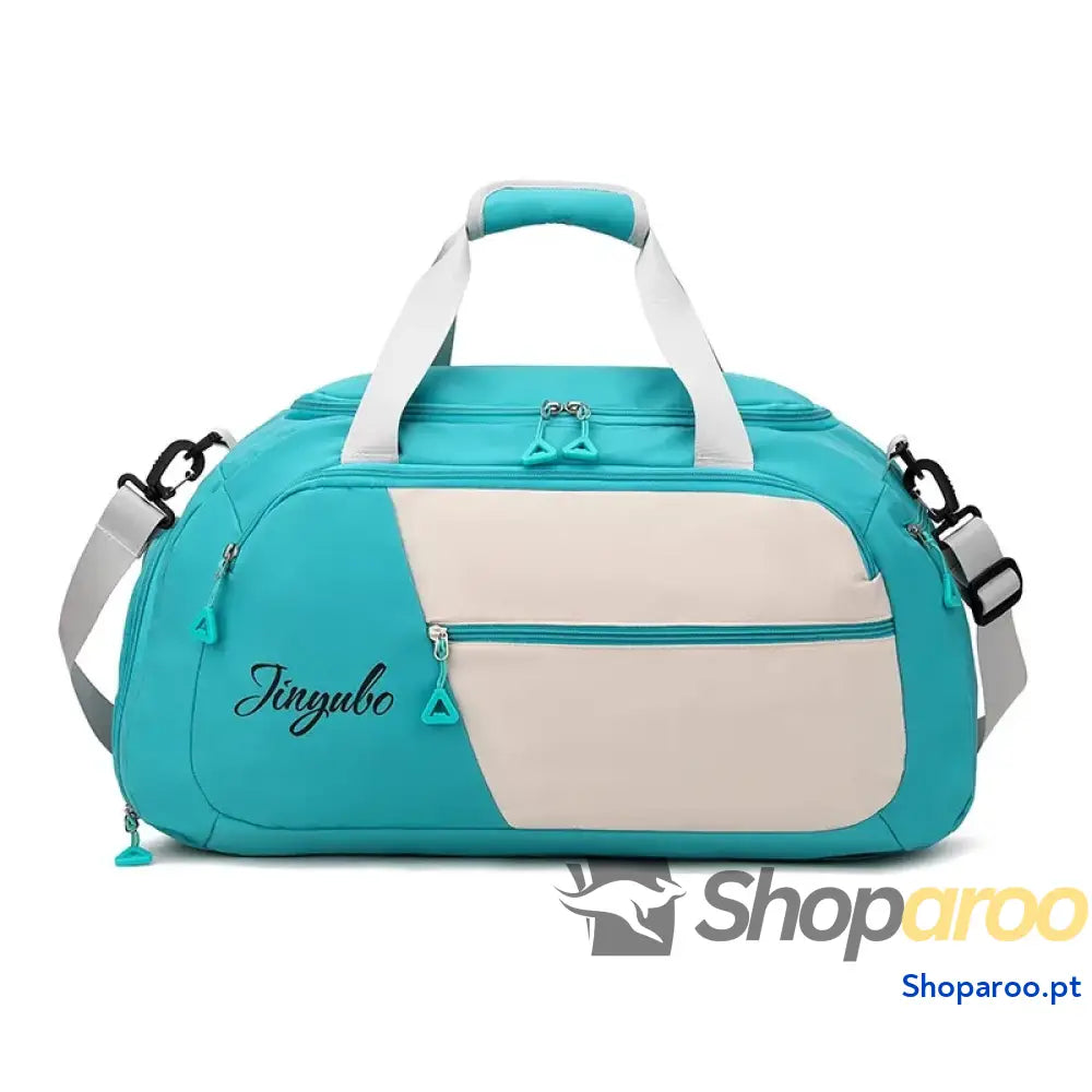 Contrast Nylon Travel Bag