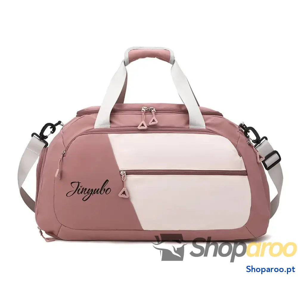 Contrast Nylon Travel Bag