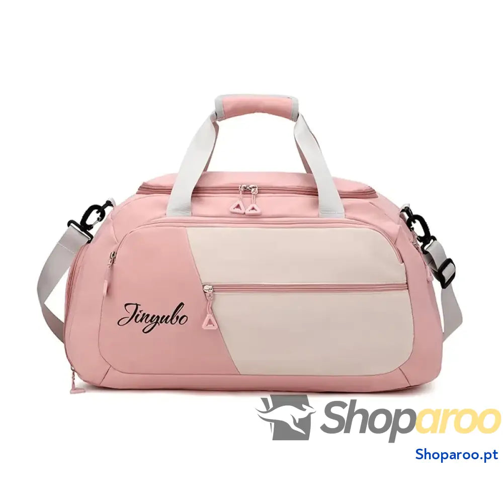 Contrast Nylon Travel Bag